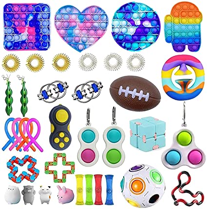 Pack 30 pièces jouets multicolores